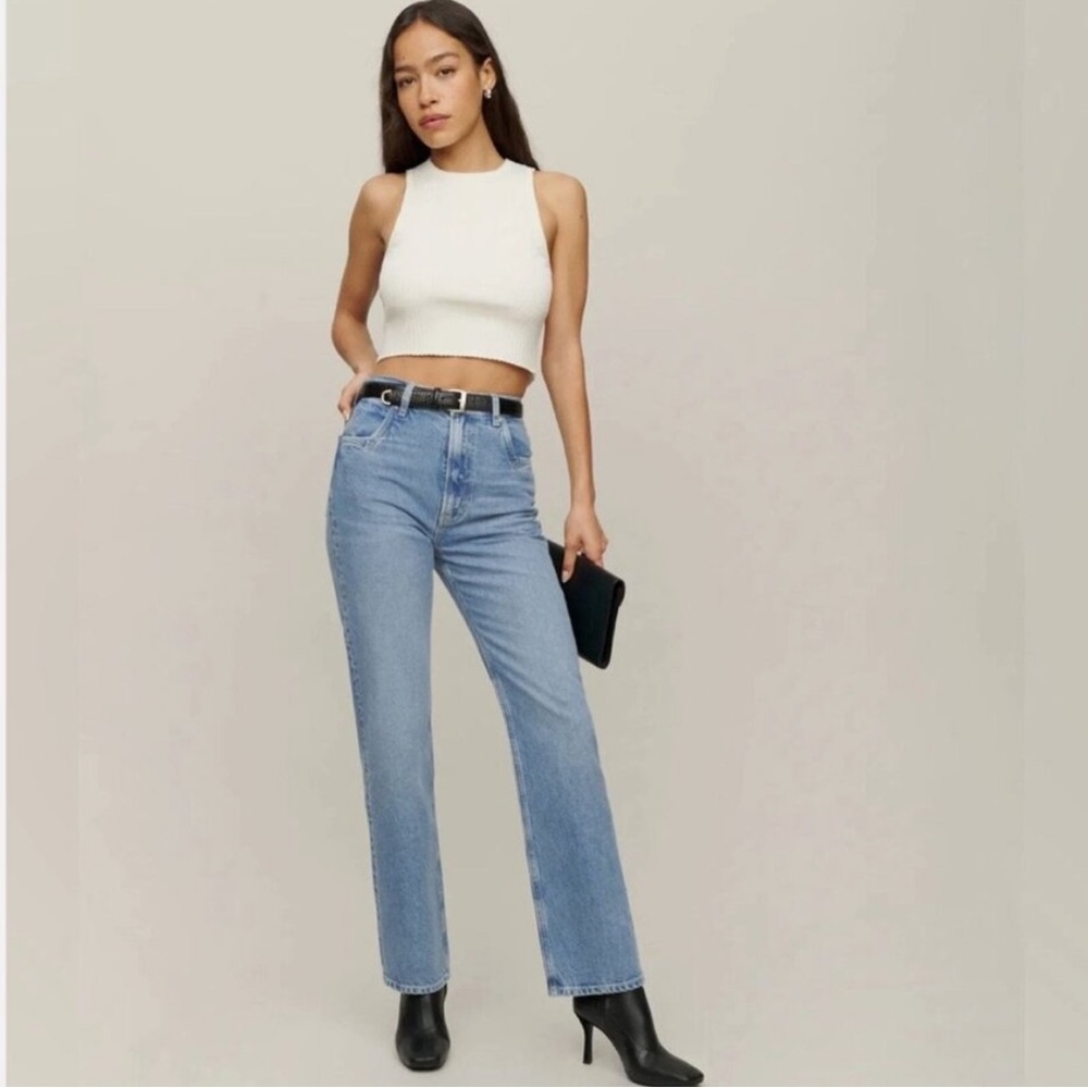 Reformation High Rise Straight Jeans